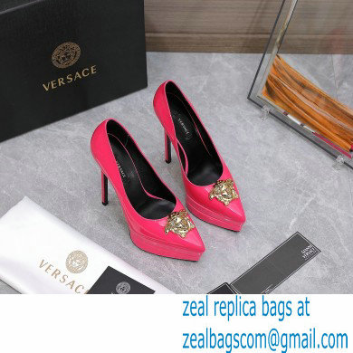 Versace Heel 15.5cm platform 1.5cm Barocco Palazzo La Medusa Pumps Patent Fuchsia 2022