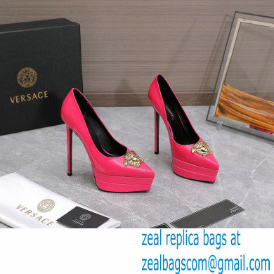 Versace Heel 15.5cm platform 1.5cm Barocco Palazzo La Medusa Pumps Patent Fuchsia 2022
