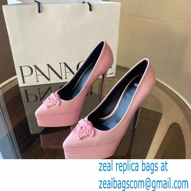 Versace Heel 15.5cm platform 1.5cm Barocco Palazzo La Medusa Pumps Pink 2022