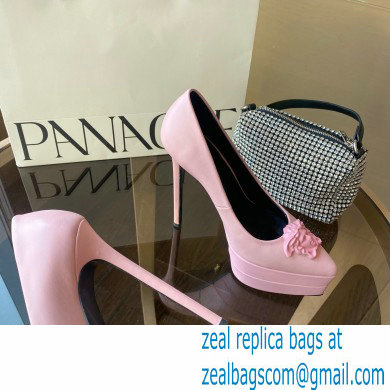 Versace Heel 15.5cm platform 1.5cm Barocco Palazzo La Medusa Pumps Pink 2022