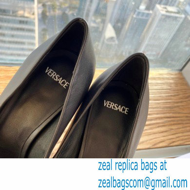 Versace Heel 15.5cm platform 1.5cm Virtus Pumps Black 2022 - Click Image to Close