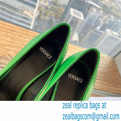 Versace Heel 15.5cm platform 1.5cm Virtus Pumps Green 2022 - Click Image to Close