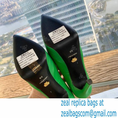 Versace Heel 15.5cm platform 1.5cm Virtus Pumps Green 2022 - Click Image to Close