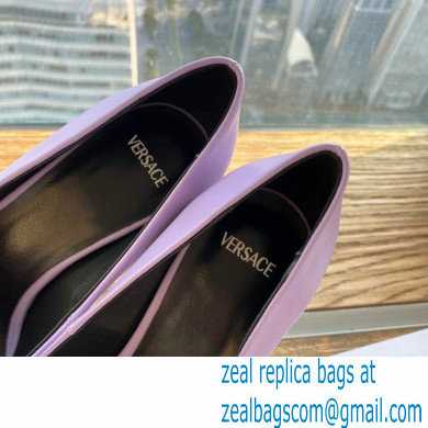 Versace Heel 15.5cm platform 1.5cm Virtus Pumps Lavender 2022 - Click Image to Close