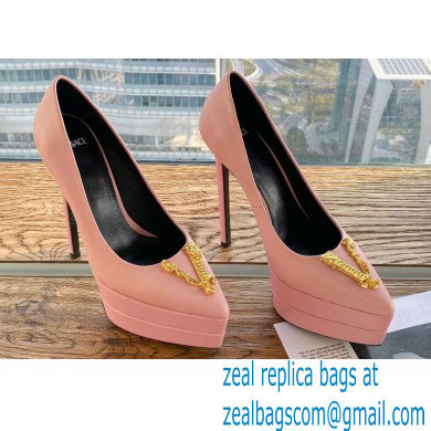 Versace Heel 15.5cm platform 1.5cm Virtus Pumps Pink 2022