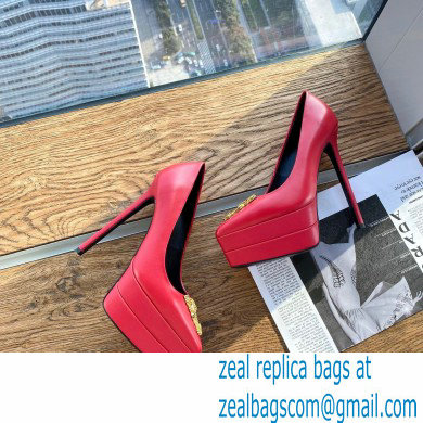 Versace Heel 15.5cm platform 1.5cm Virtus Pumps Red 2022