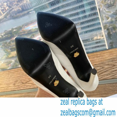 Versace Heel 15.5cm platform 1.5cm Virtus Pumps White 2022