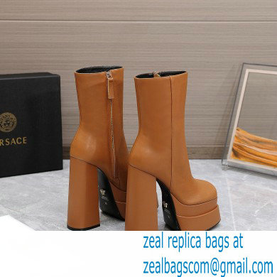 Versace Heel 15.5cm platform 6cm Aevitas Boots Brown 2022