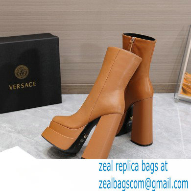 Versace Heel 15.5cm platform 6cm Aevitas Boots Brown 2022