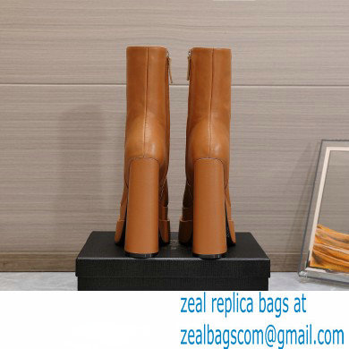 Versace Heel 15.5cm platform 6cm Aevitas Boots Brown 2022