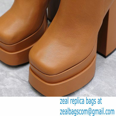 Versace Heel 15.5cm platform 6cm Aevitas Boots Brown 2022