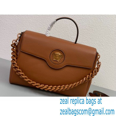 Versace La Medusa Large Handbag 308 Caramel