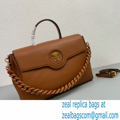 Versace La Medusa Large Handbag 308 Caramel