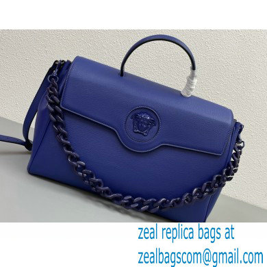 Versace La Medusa Large Handbag 308 Dark Blue