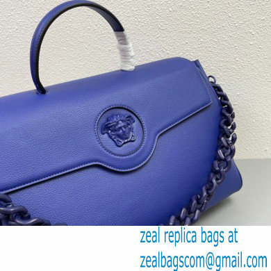Versace La Medusa Large Handbag 308 Dark Blue - Click Image to Close