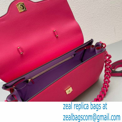 Versace La Medusa Large Handbag 308 Fuchsia - Click Image to Close