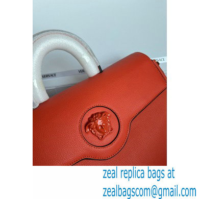 Versace La Medusa Large Handbag 308 Orange Red
