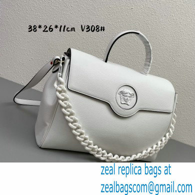 Versace La Medusa Large Handbag 308 White