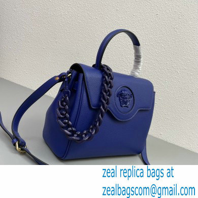 Versace La Medusa Medium Handbag 307 Dark Blue - Click Image to Close