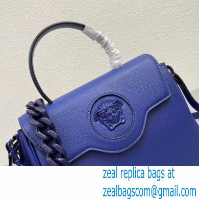 Versace La Medusa Medium Handbag 307 Dark Blue - Click Image to Close