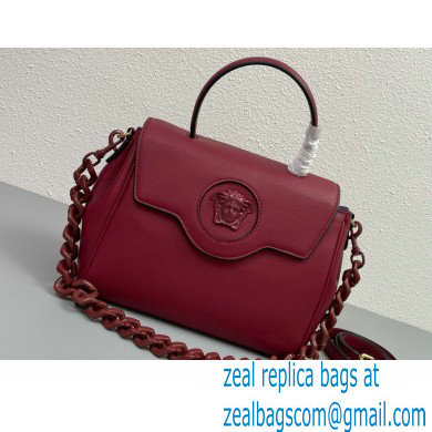 Versace La Medusa Medium Handbag 307 Dark Red