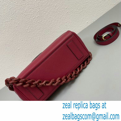 Versace La Medusa Medium Handbag 307 Dark Red - Click Image to Close