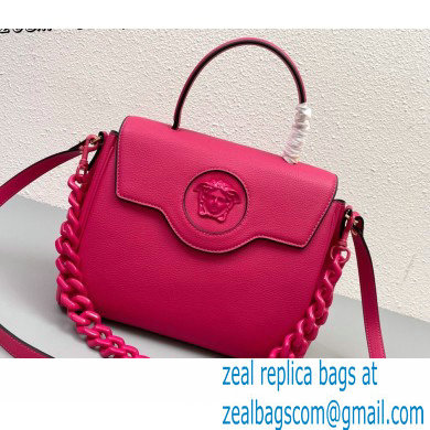 Versace La Medusa Medium Handbag 307 Fuchsia - Click Image to Close