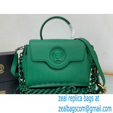 Versace La Medusa Medium Handbag 307 Green