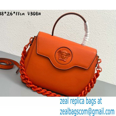 Versace La Medusa Medium Handbag 307 Orange