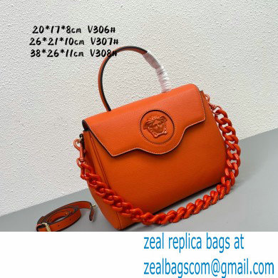 Versace La Medusa Medium Handbag 307 Orange