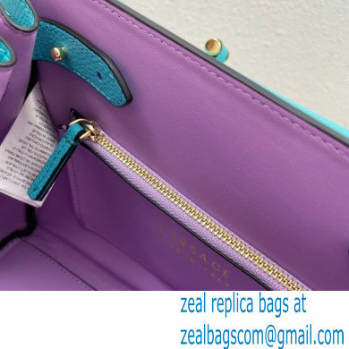 Versace La Medusa Medium Handbag 307 Turquoise Blue
