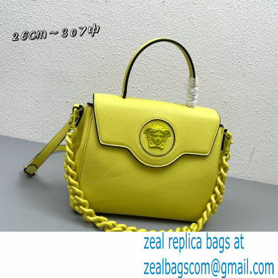 Versace La Medusa Medium Handbag 307 Yellow