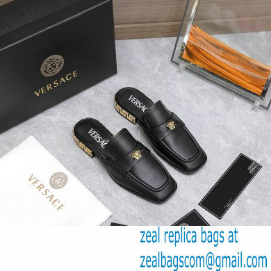 Versace La Medusa Slippers Black 2022 - Click Image to Close