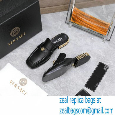 Versace La Medusa Slippers Black 2022 - Click Image to Close