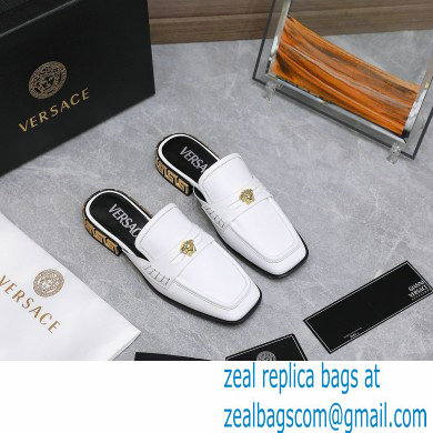 Versace La Medusa Slippers White 2022 - Click Image to Close