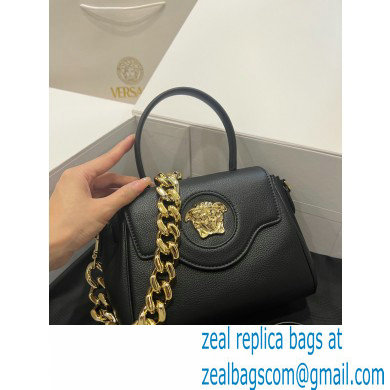 Versace La Medusa Small Handbag 306 Black/Gold - Click Image to Close