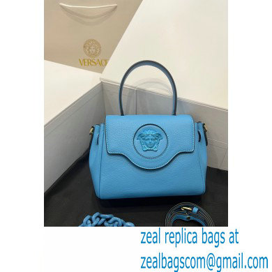 Versace La Medusa Small Handbag 306 Blue - Click Image to Close