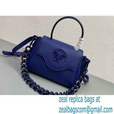 Versace La Medusa Small Handbag 306 Dark Blue - Click Image to Close