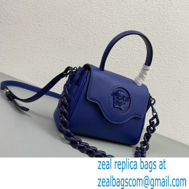 Versace La Medusa Small Handbag 306 Dark Blue - Click Image to Close