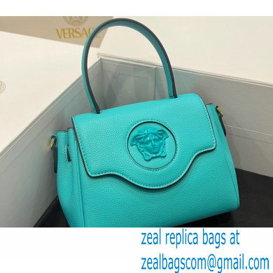 Versace La Medusa Small Handbag 306 Turquoise Blue