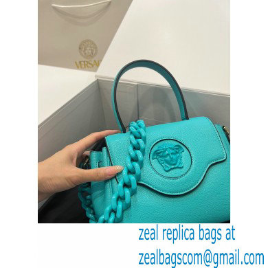 Versace La Medusa Small Handbag 306 Turquoise Blue