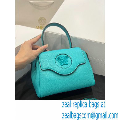 Versace La Medusa Small Handbag 306 Turquoise Blue - Click Image to Close