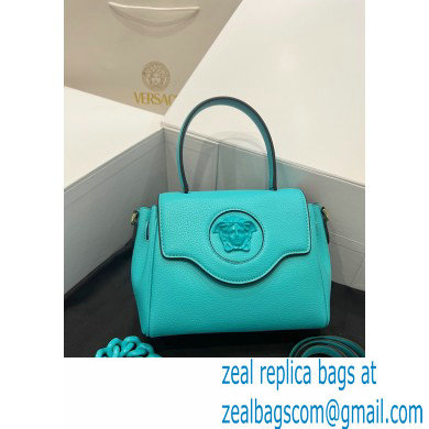 Versace La Medusa Small Handbag 306 Turquoise Blue