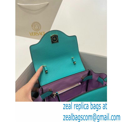 Versace La Medusa Small Handbag 306 Turquoise Blue