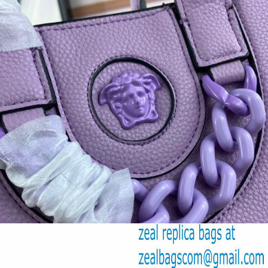 Versace La Medusa Small Tote Bag Lilac - Click Image to Close