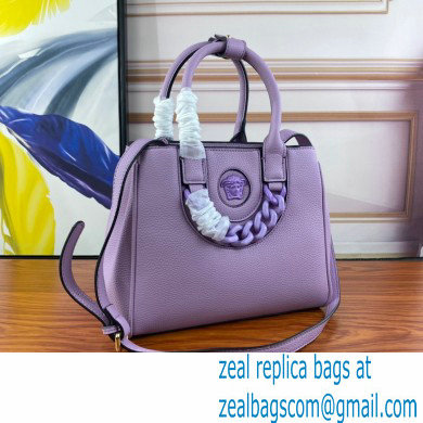 Versace La Medusa Small Tote Bag Lilac - Click Image to Close