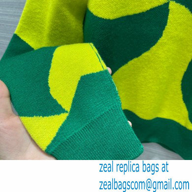 bottega veneta yellow and green cashmere sweater 2022