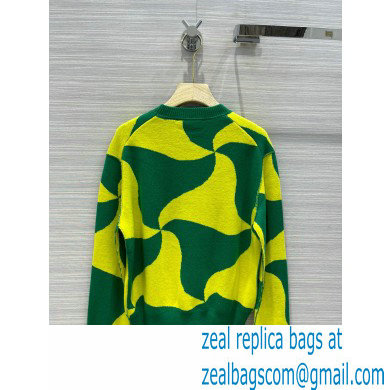 bottega veneta yellow and green cashmere sweater 2022