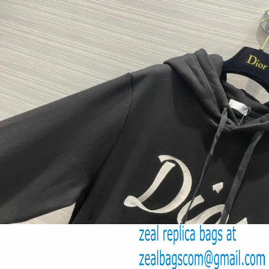 dior logo emboridered sweatshirt black 2022