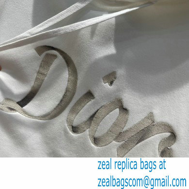 dior logo emboridered sweatshirt white 2022